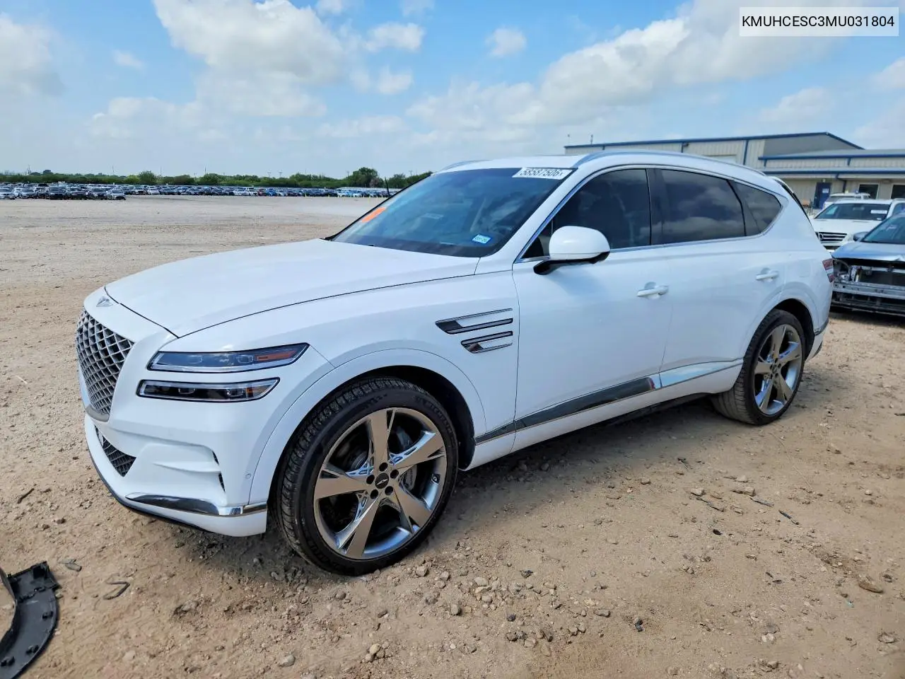 2021 Genesis Gv80 3.5T VIN: KMUHCESC3MU031804 Lot: 58587506