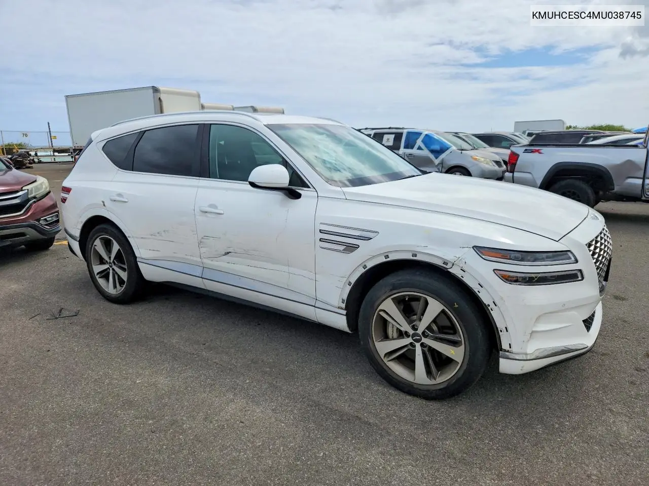 2021 Genesis Gv80 3.5T VIN: KMUHCESC4MU038745 Lot: 59390776