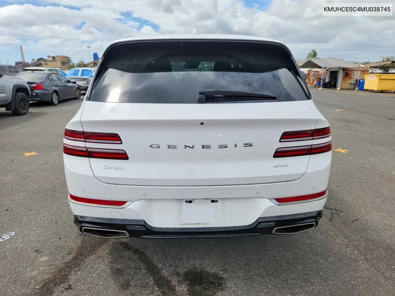 2021 Genesis Gv80 3.5T VIN: KMUHCESC4MU038745 Lot: 59390776