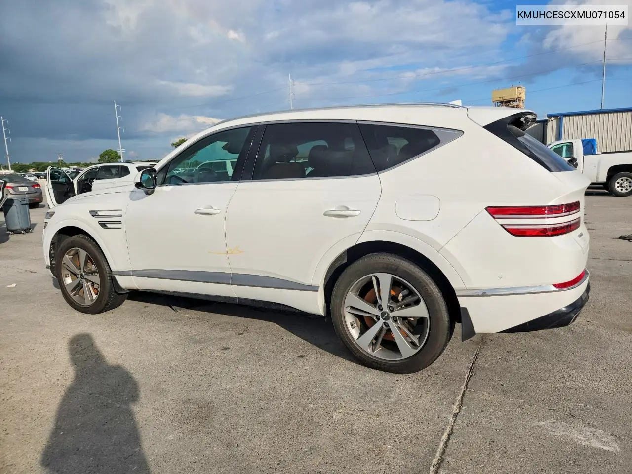 2021 Genesis Gv80 3.5T Advanced+ VIN: KMUHCESCXMU071054 Lot: 59695666