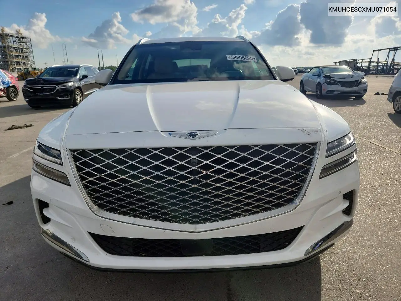2021 Genesis Gv80 3.5T Advanced+ VIN: KMUHCESCXMU071054 Lot: 59695666