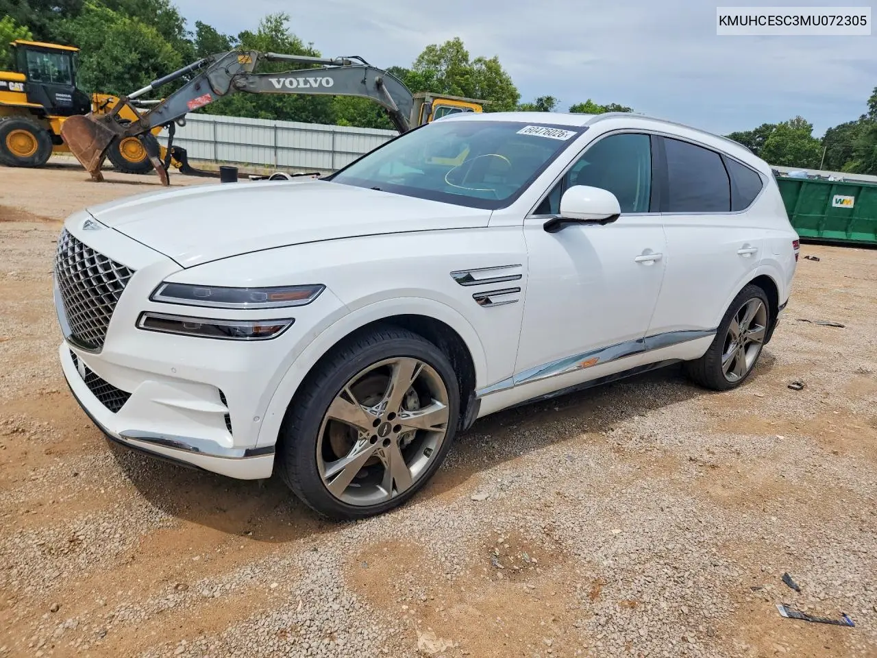 2021 Genesis Gv80 3.5T VIN: KMUHCESC3MU072305 Lot: 60476026
