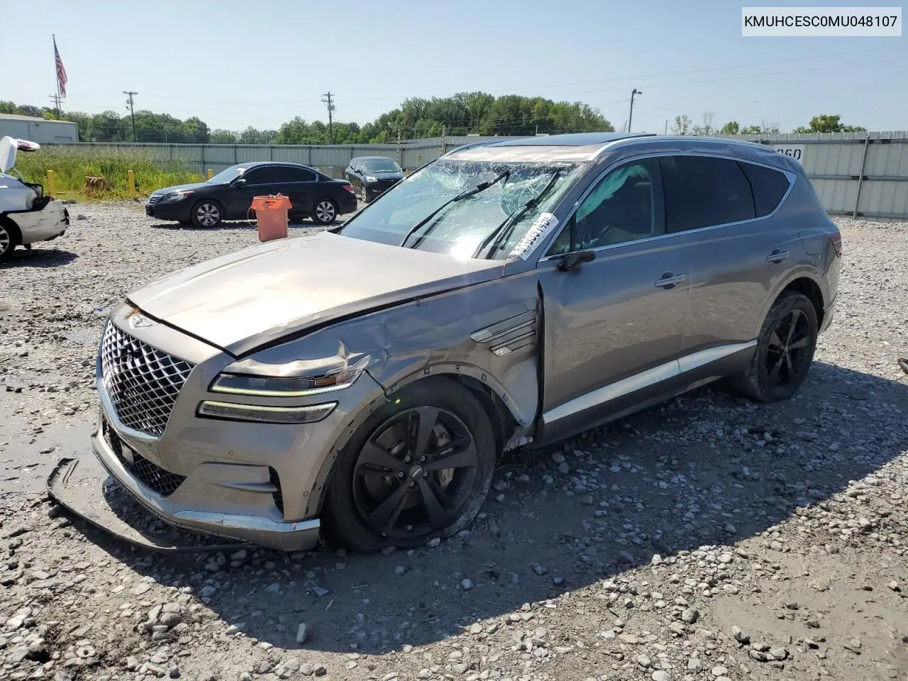 2021 Genesis Gv80 Base VIN: KMUHCESC0MU048107 Lot: 61659145
