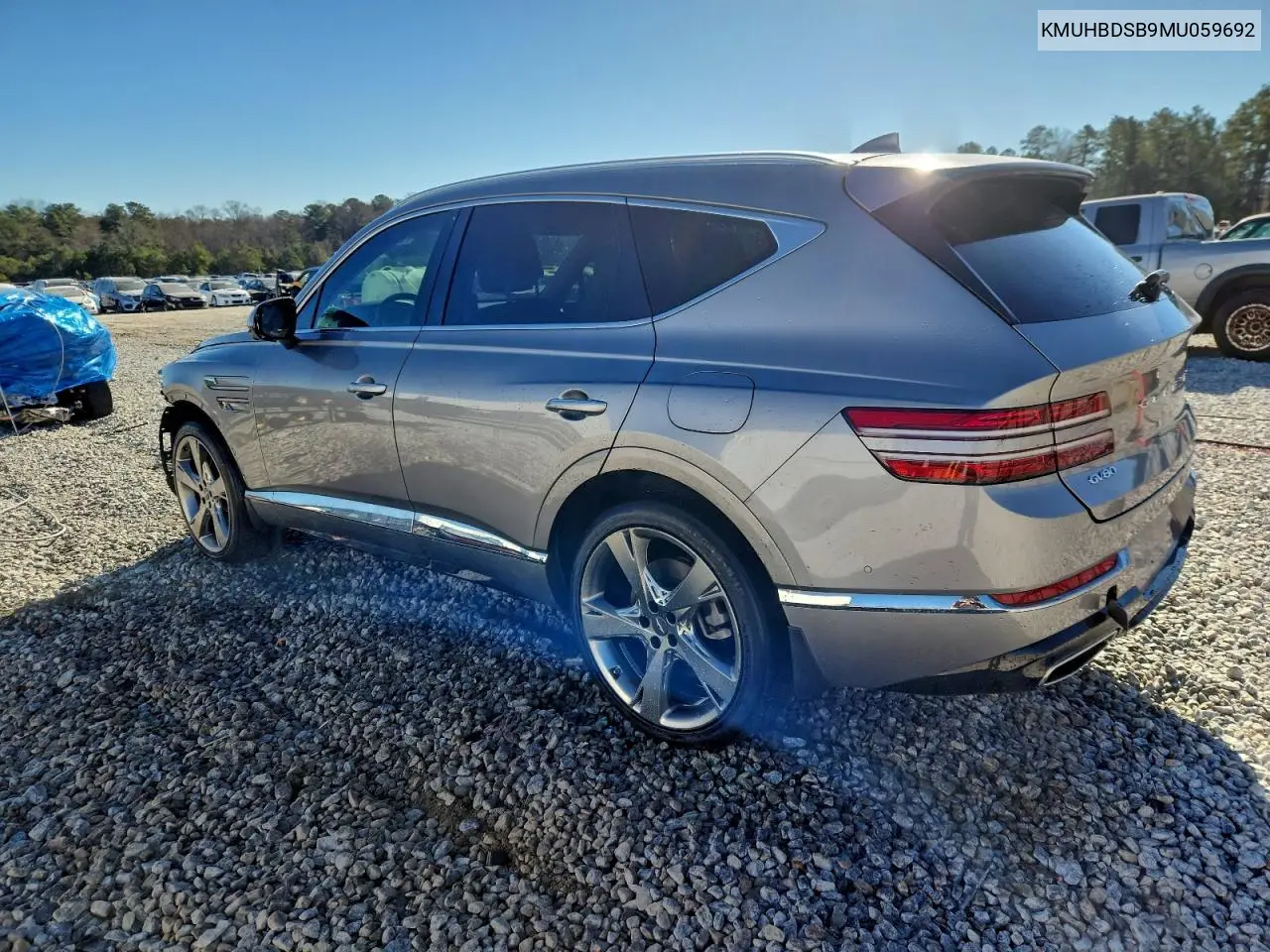 2021 Genesis Gv80 Base VIN: KMUHBDSB9MU059692 Lot: 72145985