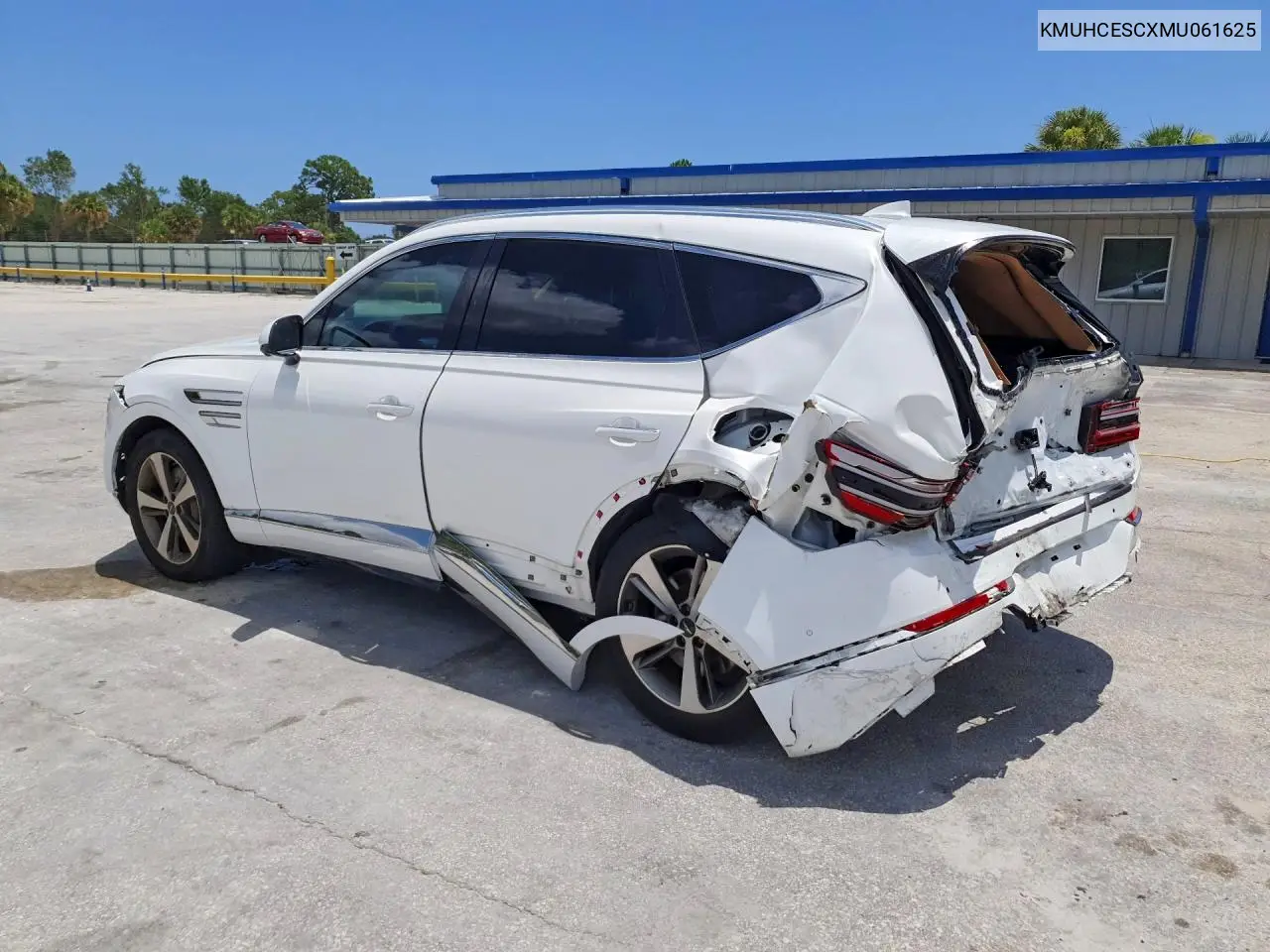 2021 Genesis Gv80 3.5T VIN: KMUHCESCXMU061625 Lot: 85792275