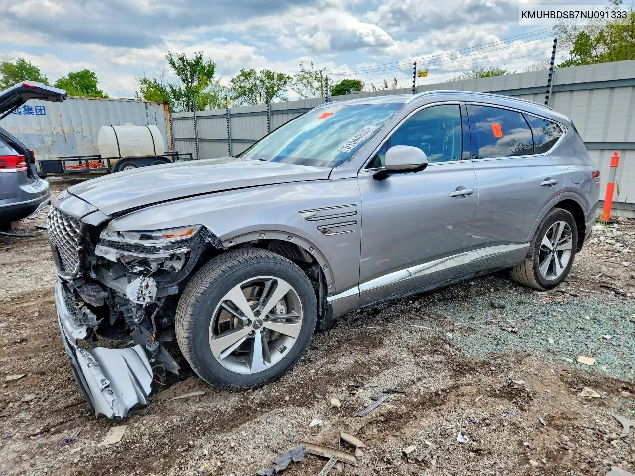2022 Genesis Gv80 2.5T VIN: KMUHBDSB7NU091333 Lot: 51544836