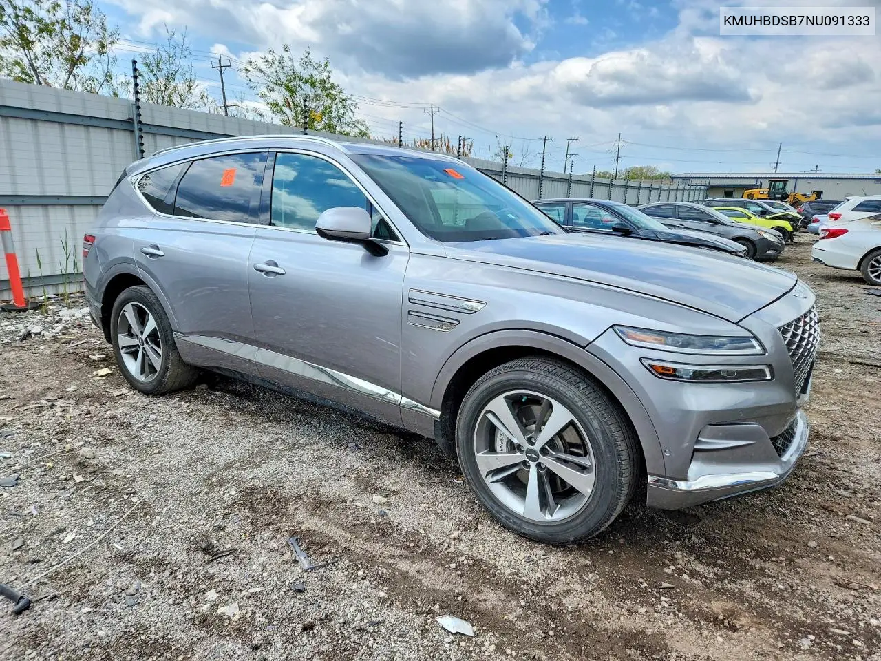 2022 Genesis Gv80 2.5T VIN: KMUHBDSB7NU091333 Lot: 51544836