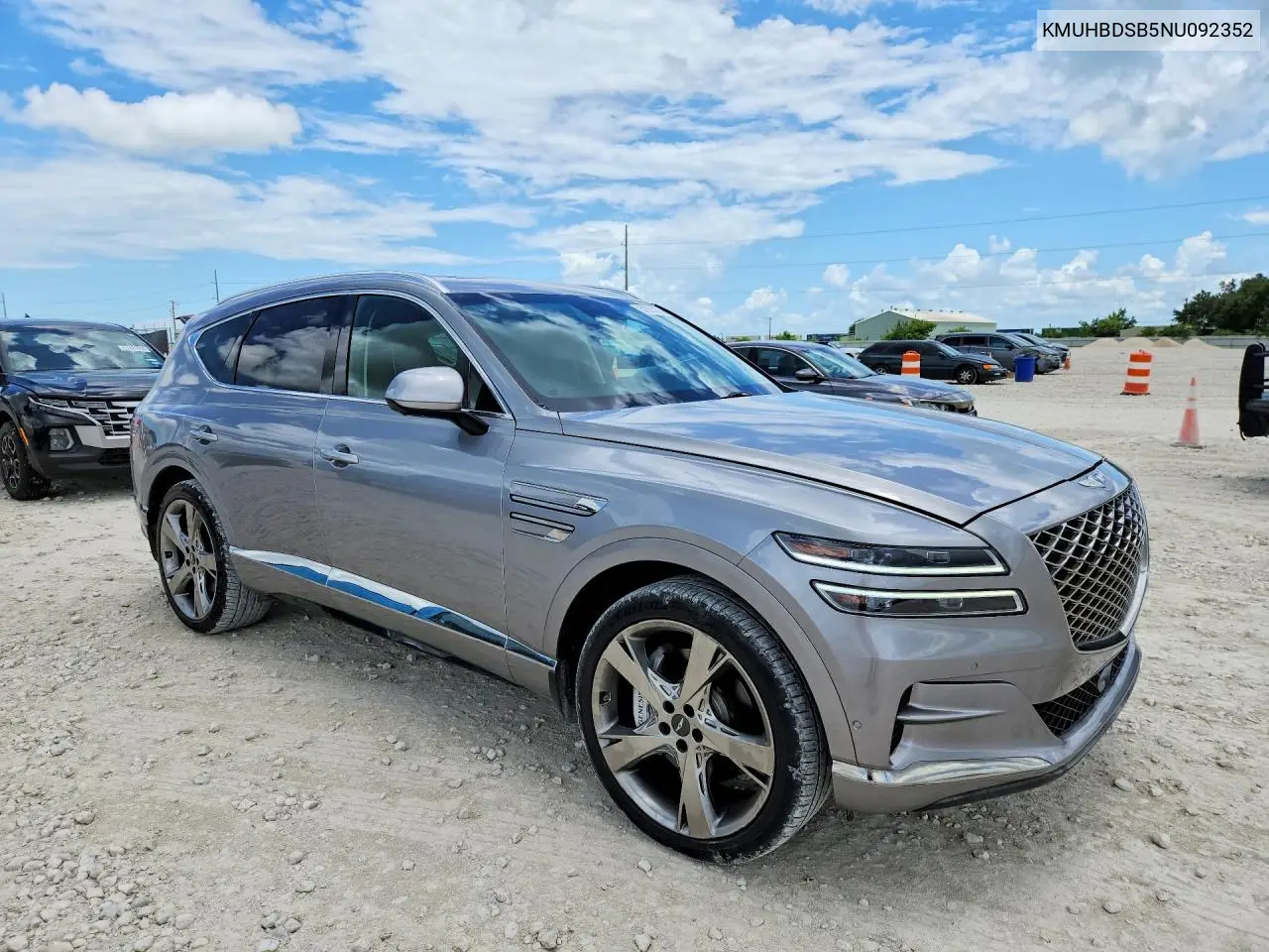 2022 Genesis Gv80 2.5T VIN: KMUHBDSB5NU092352 Lot: 57384676