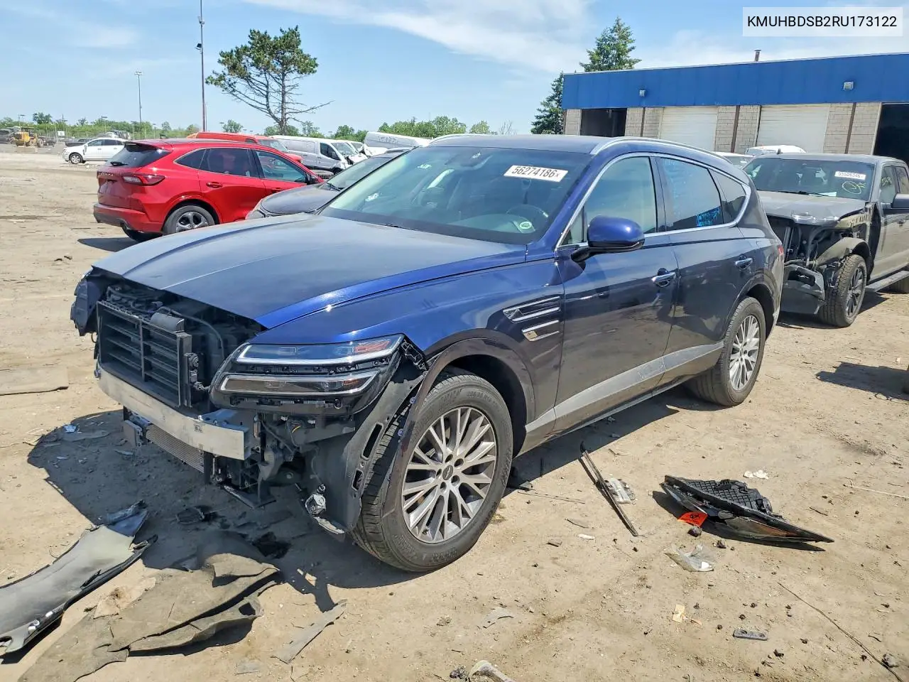 2024 Genesis Gv80 2.5T VIN: KMUHBDSB2RU173122 Lot: 56274186