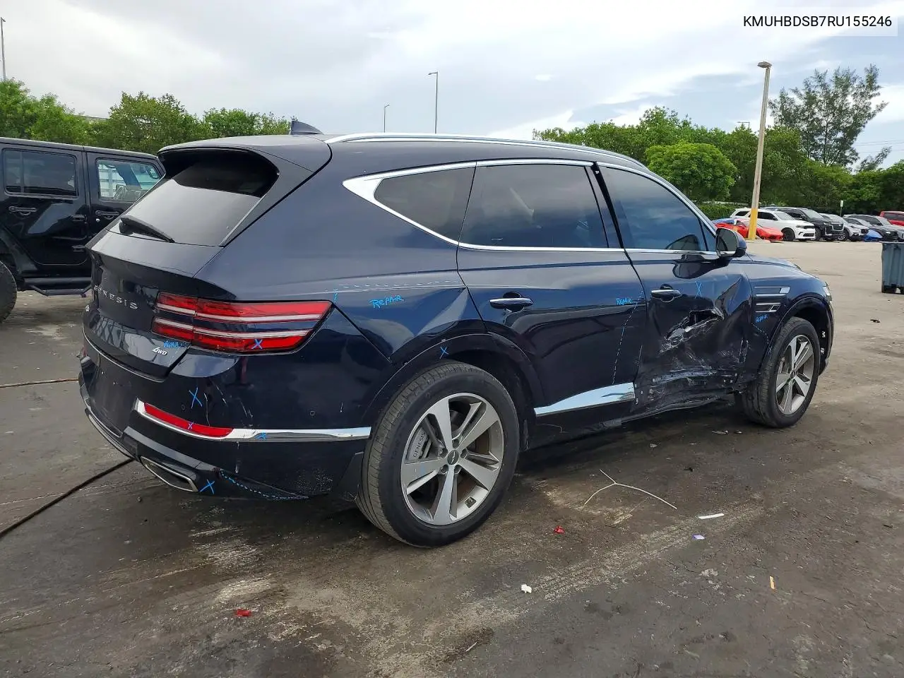 2024 Genesis Gv80 2.5T VIN: KMUHBDSB7RU155246 Lot: 59066376