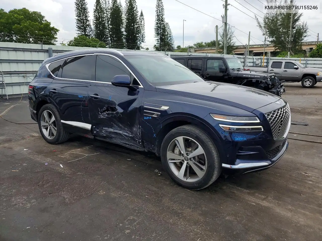 2024 Genesis Gv80 2.5T VIN: KMUHBDSB7RU155246 Lot: 59066376