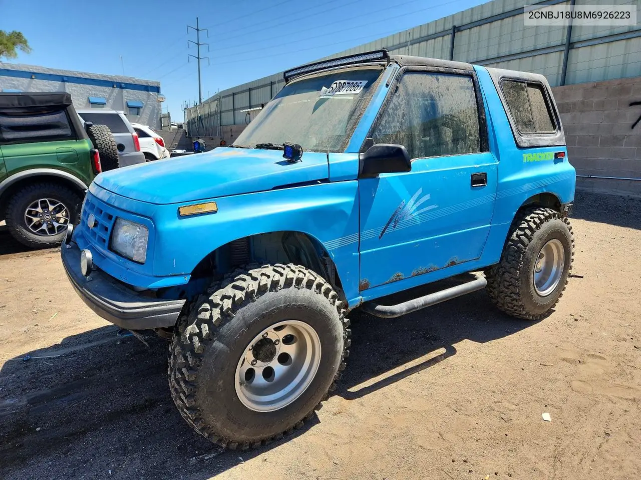 1991 Geo Tracker VIN: 2CNBJ18U8M6926223 Lot: 57887086