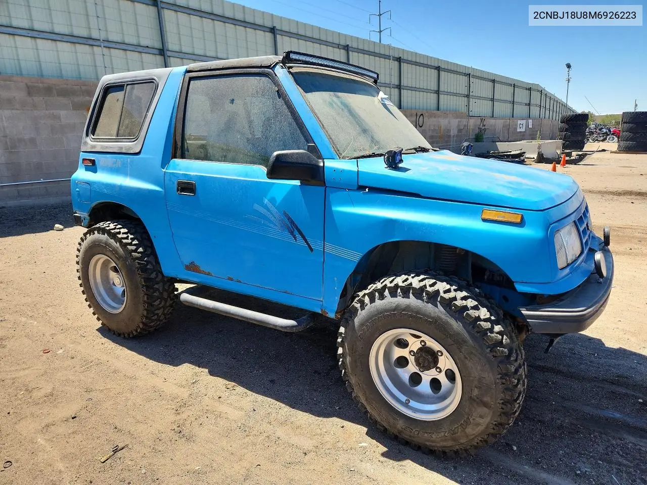 1991 Geo Tracker VIN: 2CNBJ18U8M6926223 Lot: 57887086