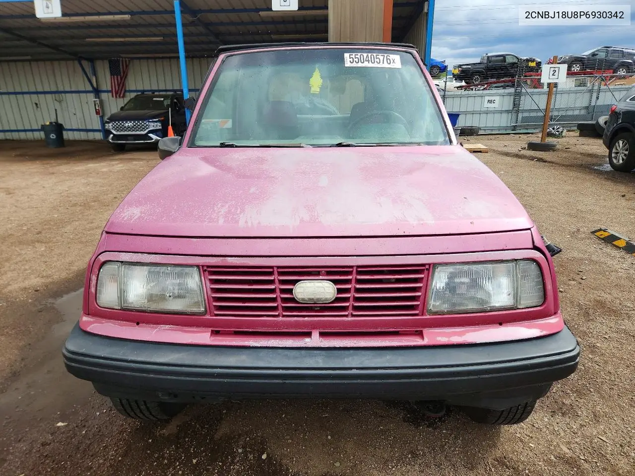 1993 Geo Tracker VIN: 2CNBJ18U8P6930342 Lot: 55040576