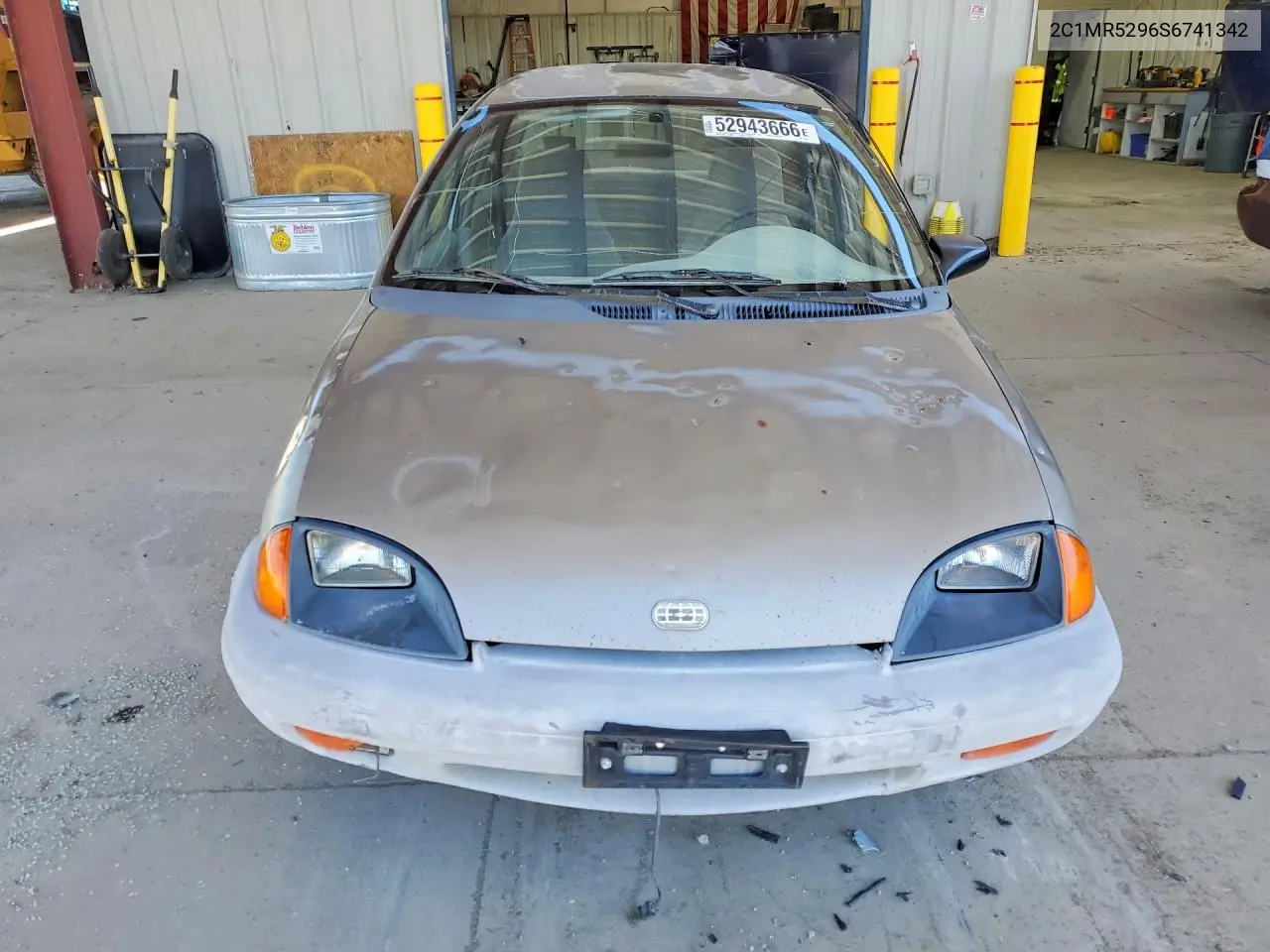 1995 Geo Metro Base VIN: 2C1MR5296S6741342 Lot: 52943666