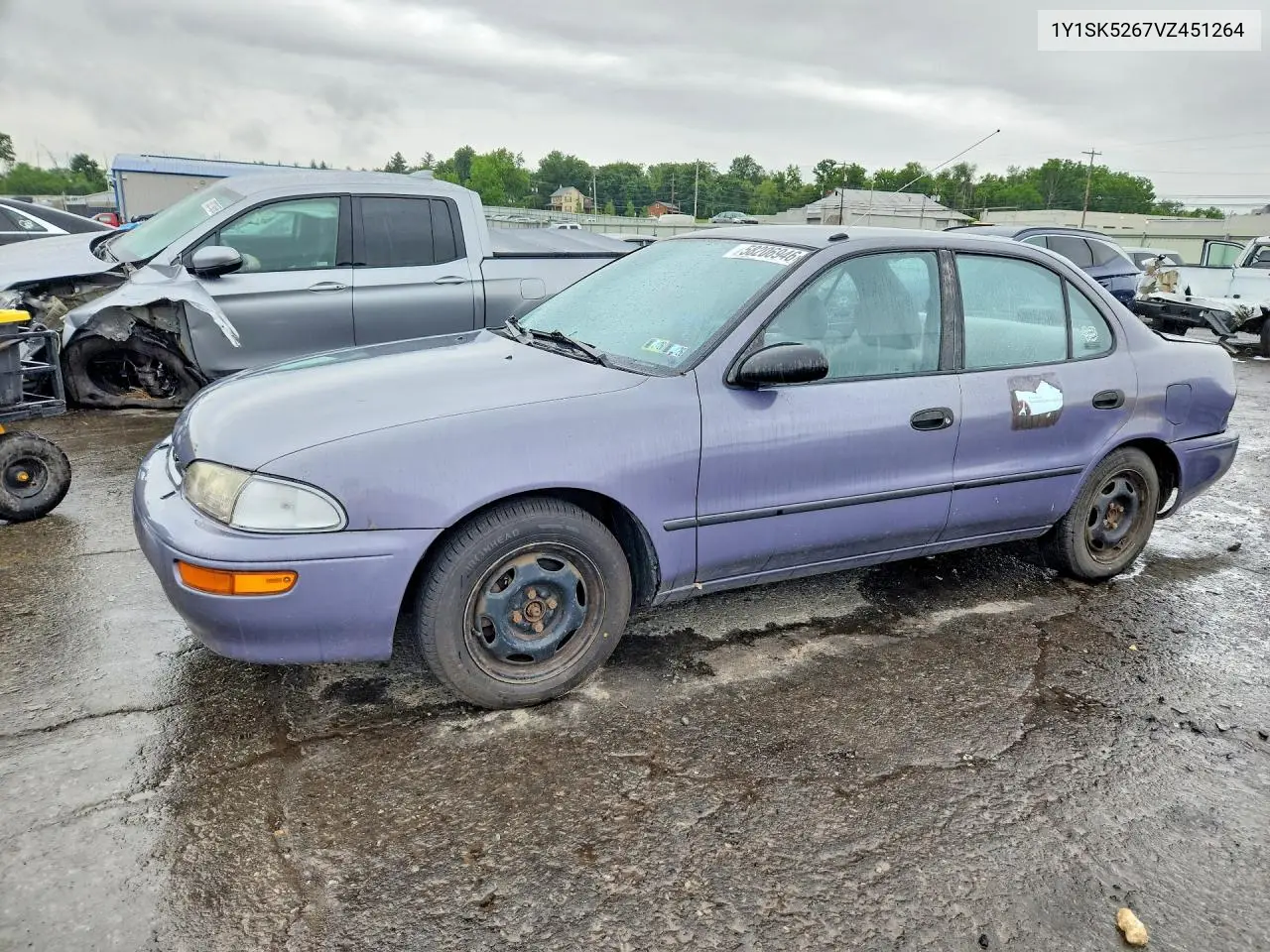 1997 Geo Prizm Base VIN: 1Y1SK5267VZ451264 Lot: 58206946