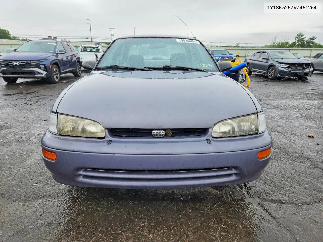 1997 Geo Prizm Base VIN: 1Y1SK5267VZ451264 Lot: 58206946