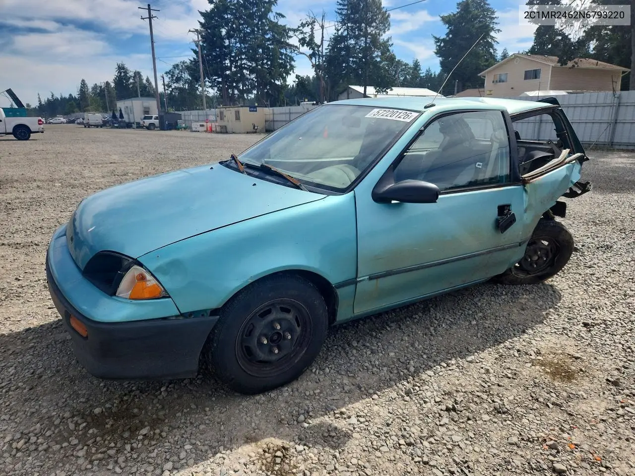 1992 Geo Metro Base VIN: 2C1MR2462N6793220 Lot: 57220126