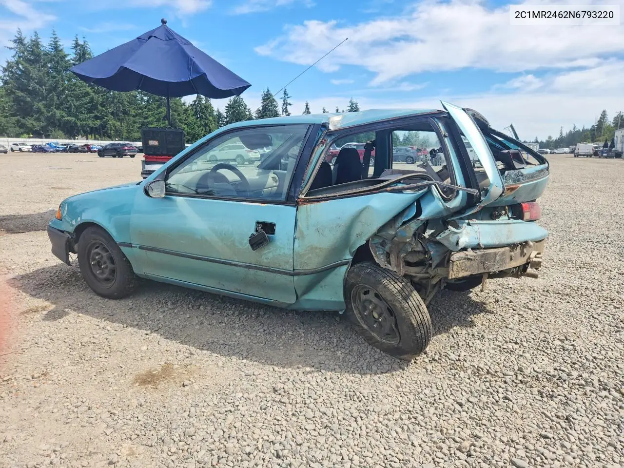 1992 Geo Metro Base VIN: 2C1MR2462N6793220 Lot: 57220126