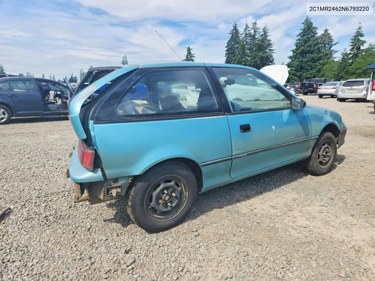 1992 Geo Metro Base VIN: 2C1MR2462N6793220 Lot: 57220126