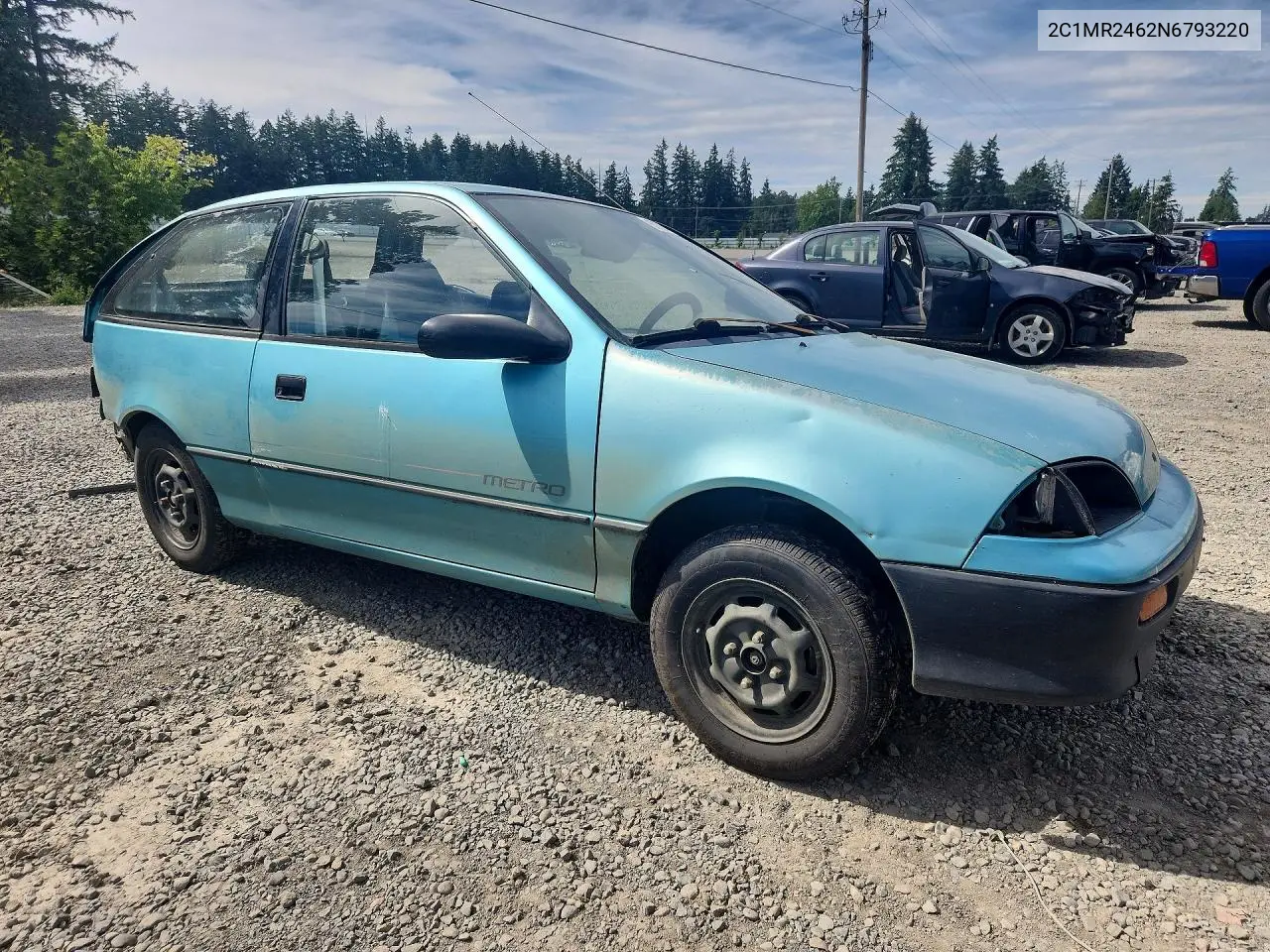 1992 Geo Metro Base VIN: 2C1MR2462N6793220 Lot: 57220126