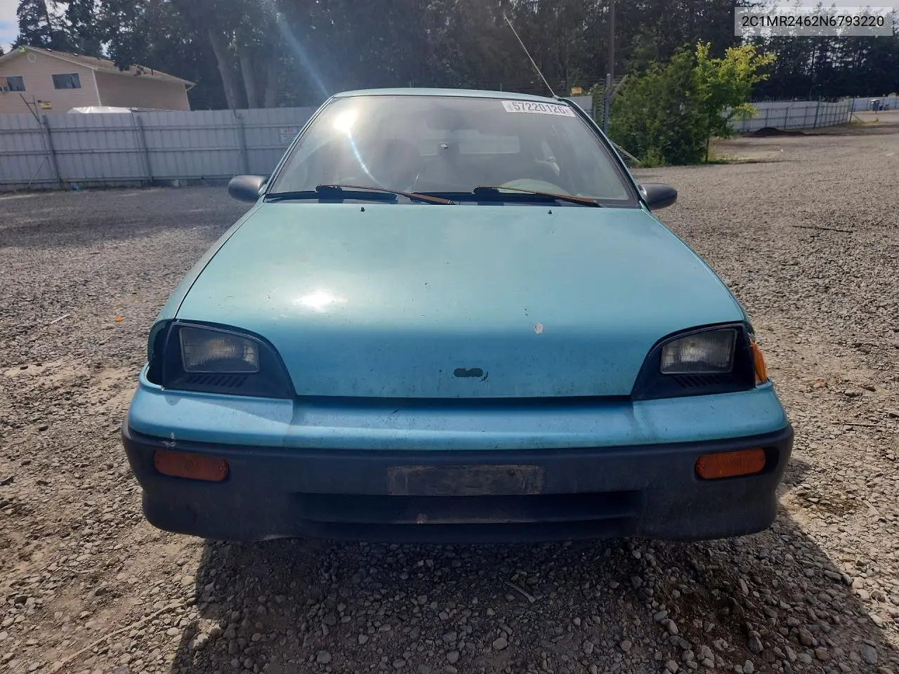 1992 Geo Metro Base VIN: 2C1MR2462N6793220 Lot: 57220126