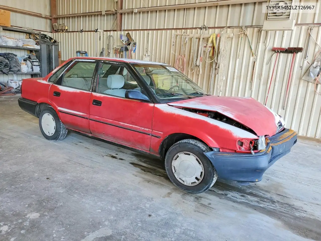 1990 Geo Prizm Base VIN: 1Y1SK5462LZ126967 Lot: 48815356
