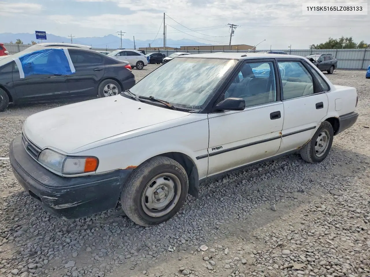 1990 Geo Prizm Base VIN: 1Y1SK5165LZ083133 Lot: 60433876