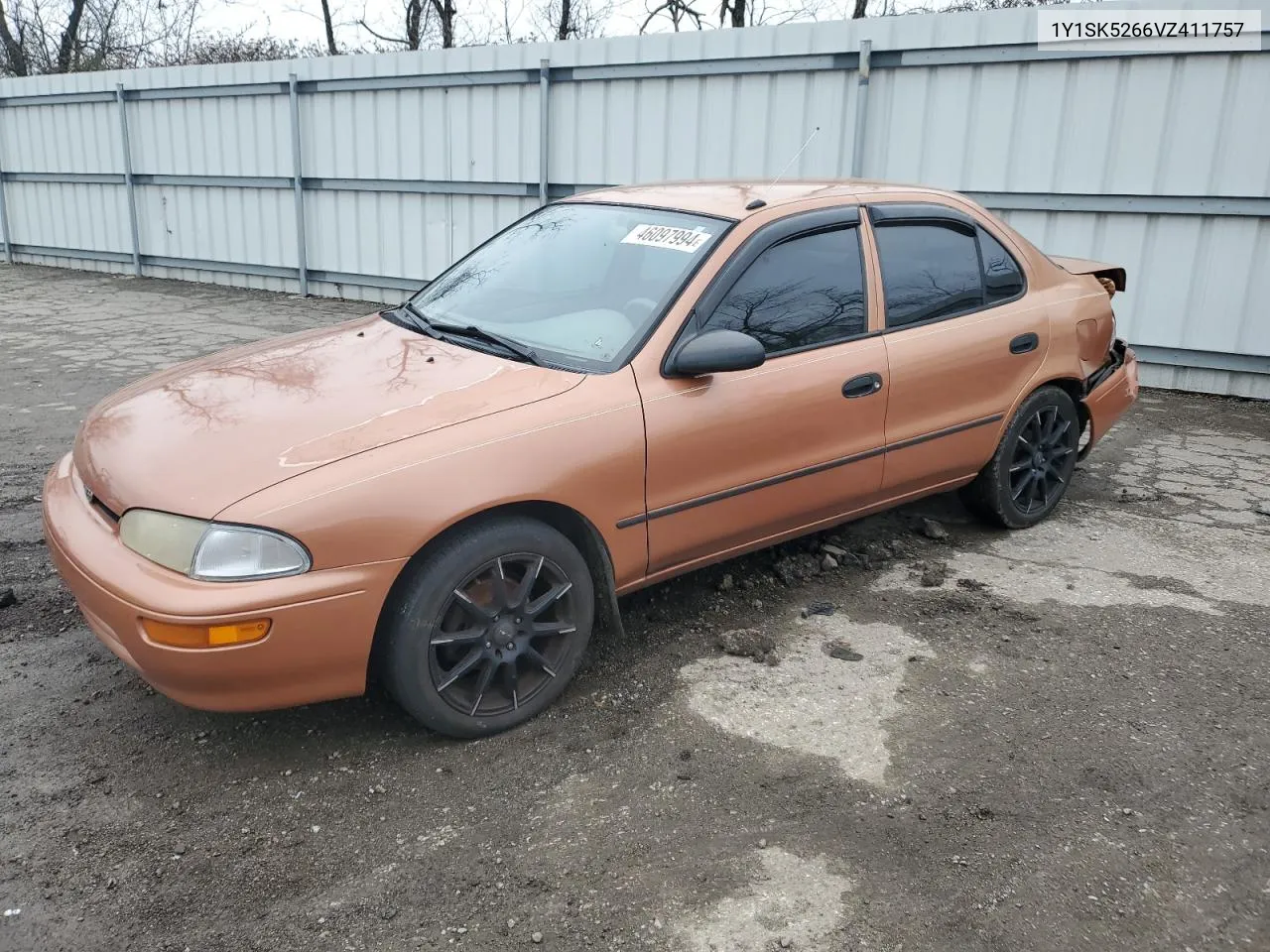 1997 Geo Prizm Base VIN: 1Y1SK5266VZ411757 Lot: 46097994