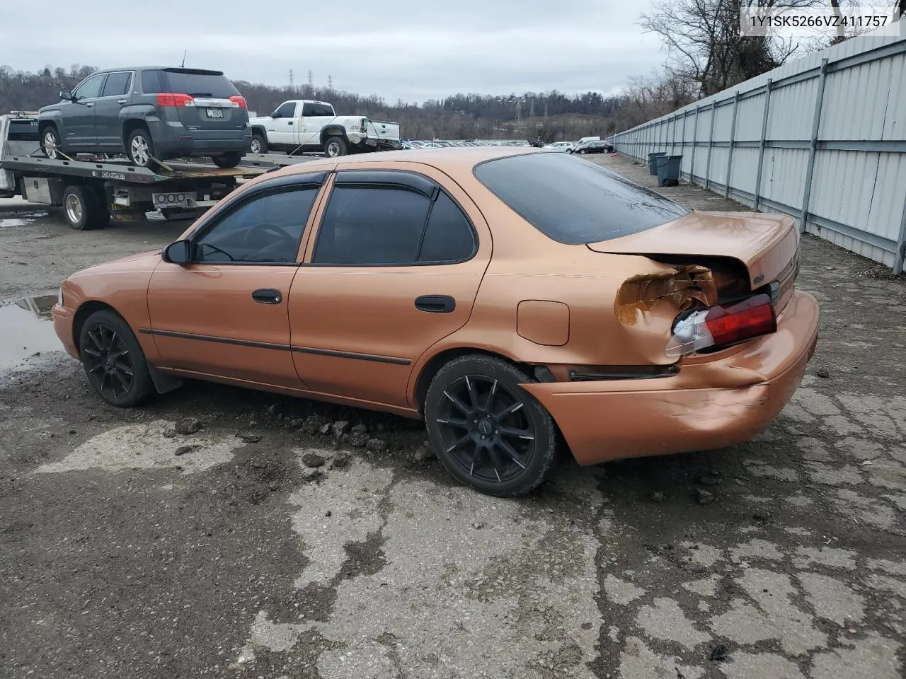 1997 Geo Prizm Base VIN: 1Y1SK5266VZ411757 Lot: 46097994