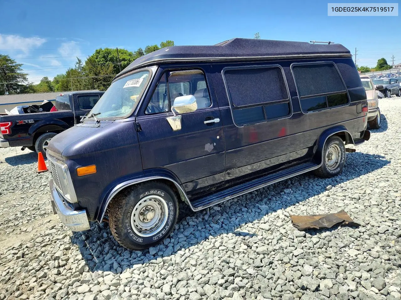 1989 GMC Rally Wagon / Van G2500 VIN: 1GDEG25K4K7519517 Lot: 57278086
