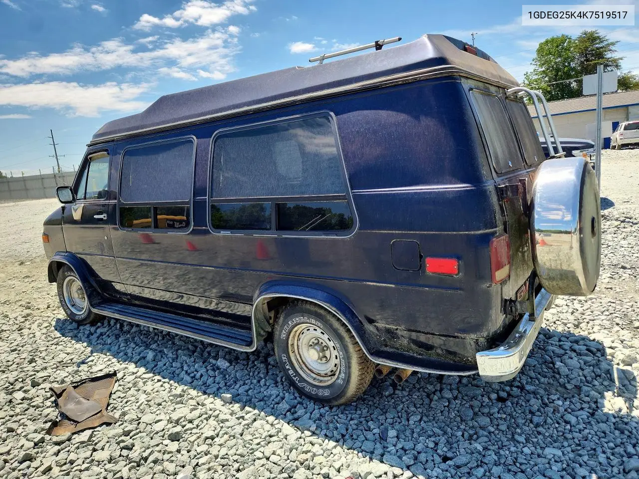 1989 GMC Rally Wagon / Van G2500 VIN: 1GDEG25K4K7519517 Lot: 57278086