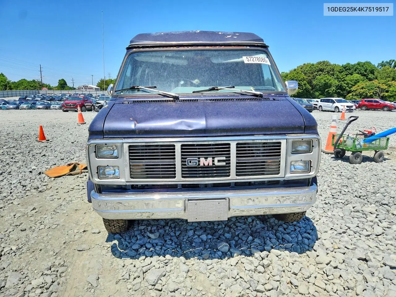 1989 GMC Rally Wagon / Van G2500 VIN: 1GDEG25K4K7519517 Lot: 57278086