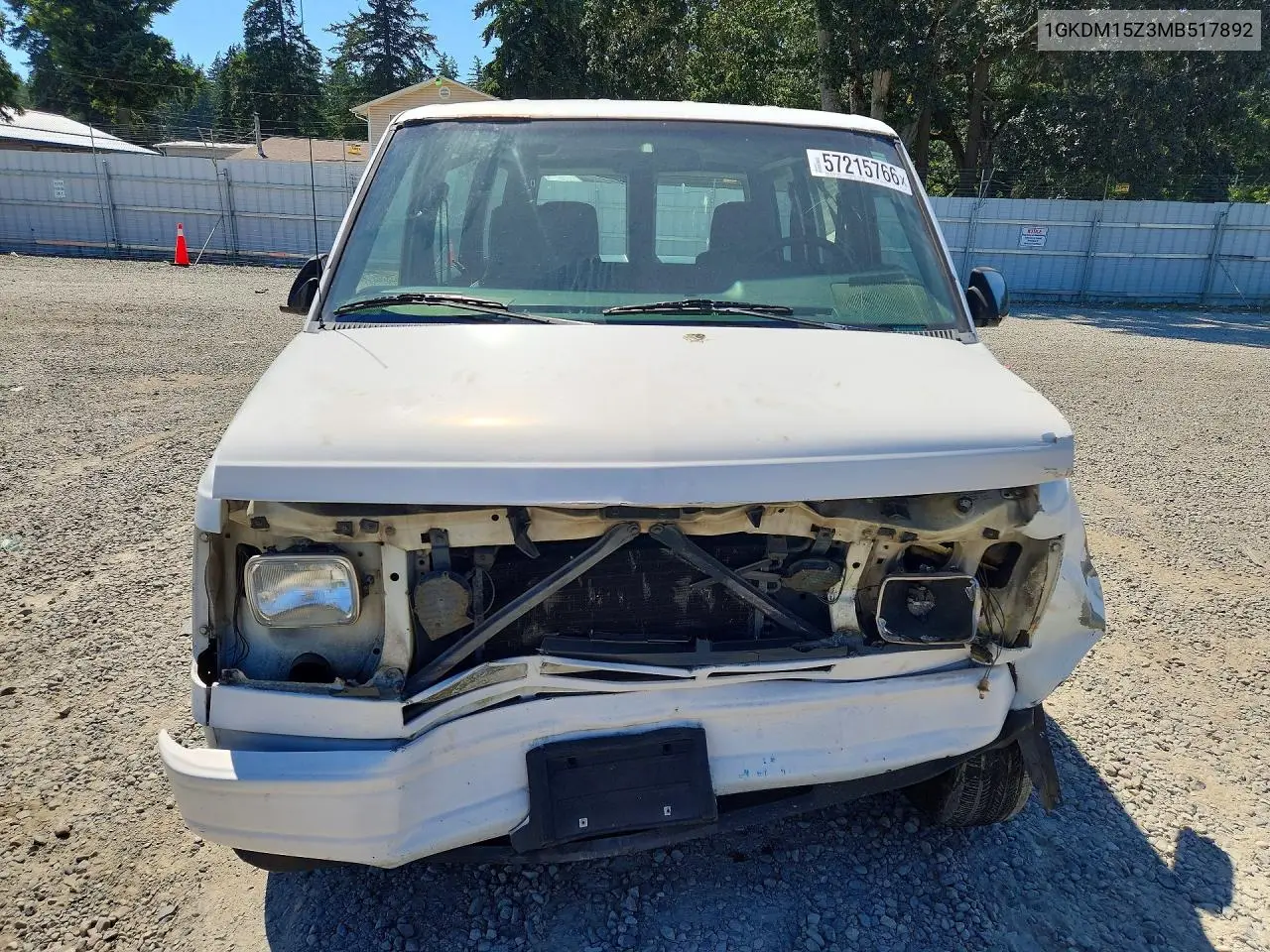 1991 GMC Safari VIN: 1GKDM15Z3MB517892 Lot: 57215766