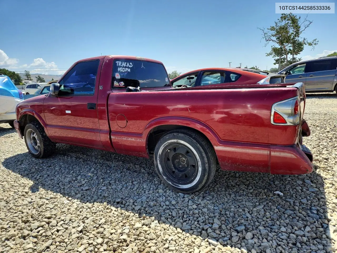 1995 GMC Sonoma VIN: 1GTCS1442S8533336 Lot: 51151336