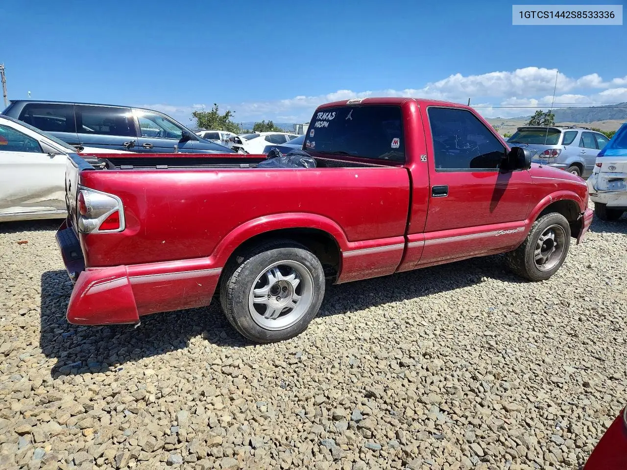 1995 GMC Sonoma VIN: 1GTCS1442S8533336 Lot: 51151336