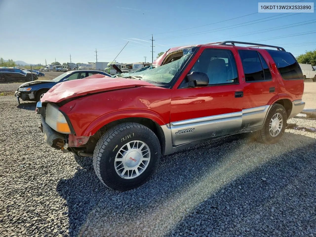 1999 GMC Jimmy VIN: 1GKDT13W2X2533890 Lot: 57597086