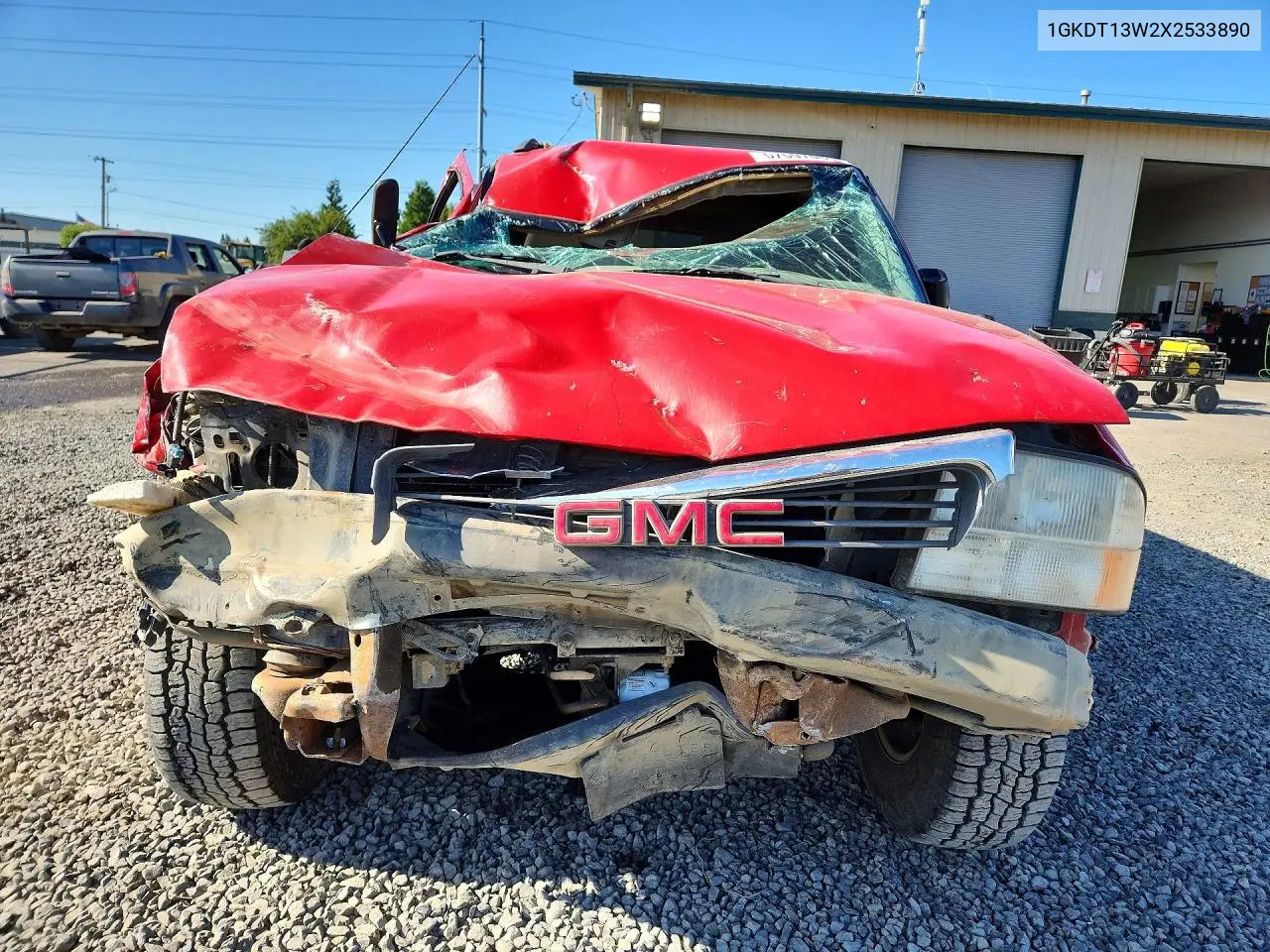 1999 GMC Jimmy VIN: 1GKDT13W2X2533890 Lot: 57597086