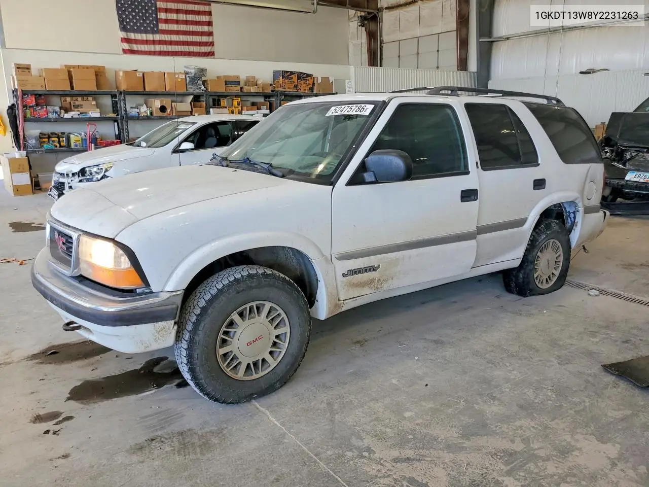 2000 GMC Jimmy / Envoy VIN: 1GKDT13W8Y2231263 Lot: 52475786
