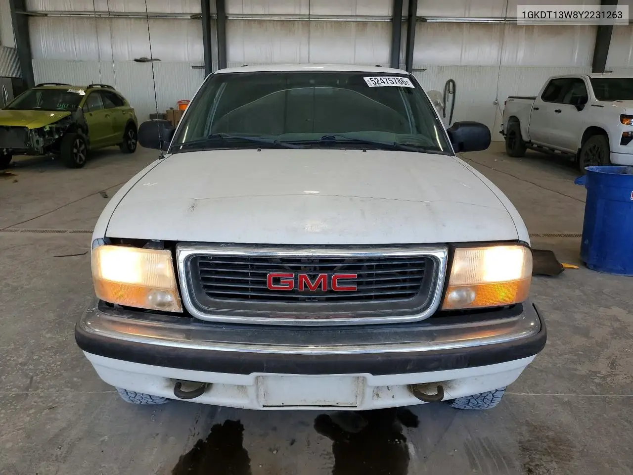 2000 GMC Jimmy / Envoy VIN: 1GKDT13W8Y2231263 Lot: 52475786