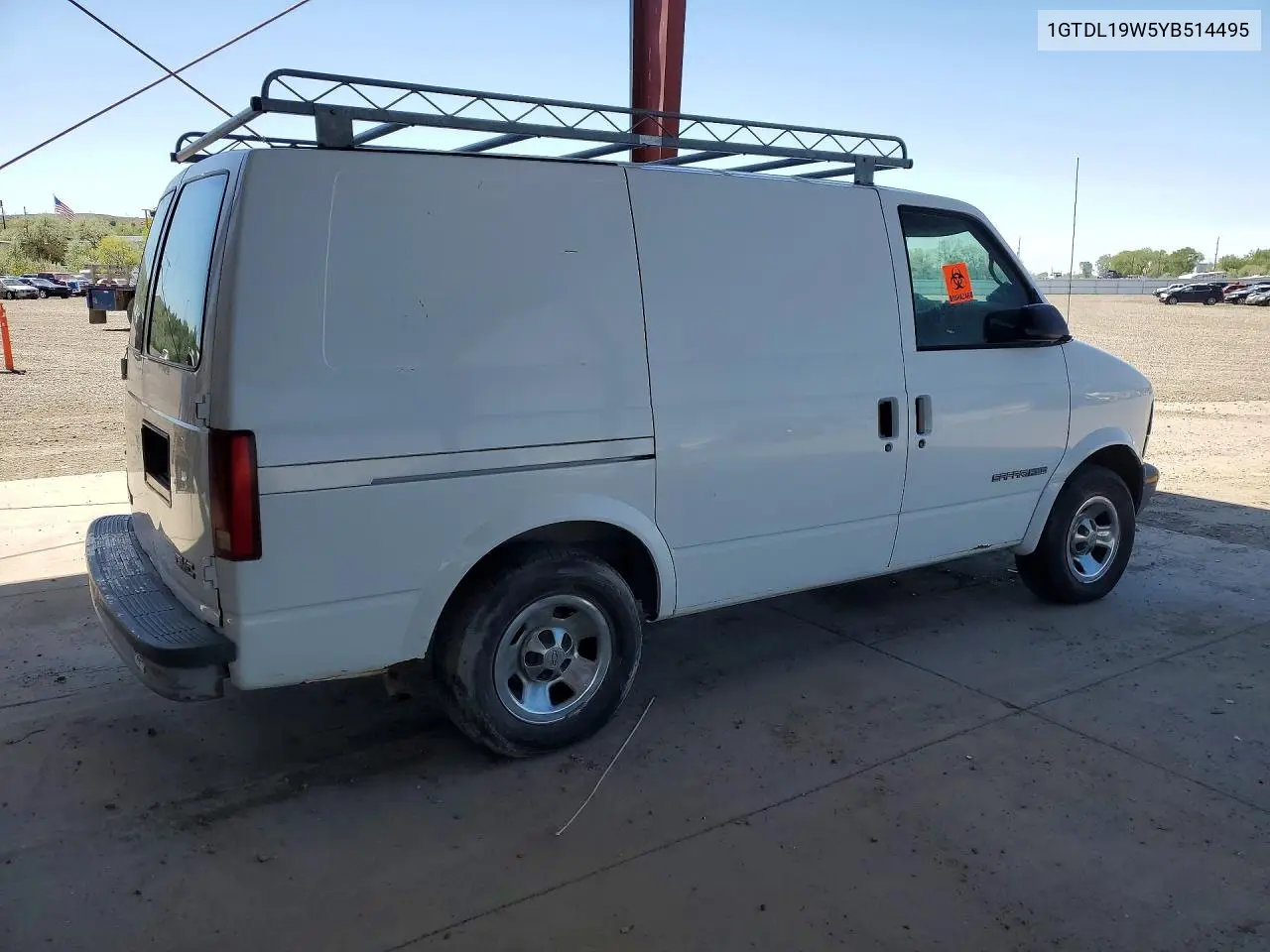2000 GMC Safari Xt VIN: 1GTDL19W5YB514495 Lot: 52943616