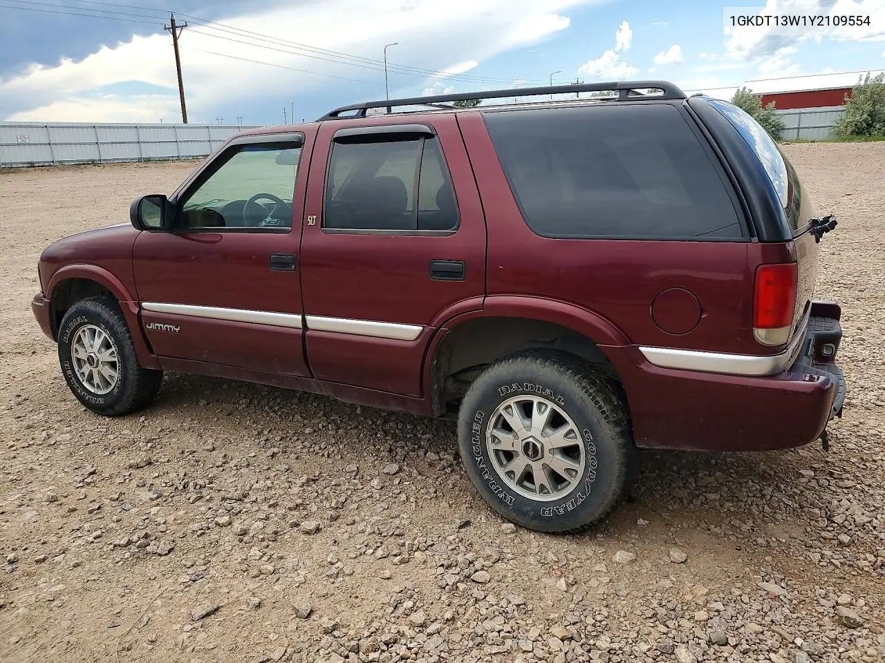 2000 GMC Jimmy / Envoy VIN: 1GKDT13W1Y2109554 Lot: 56099786
