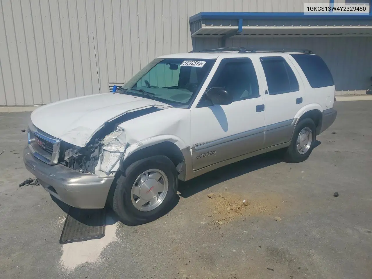 2000 GMC Jimmy VIN: 1GKCS13W4Y2329480 Lot: 57972516