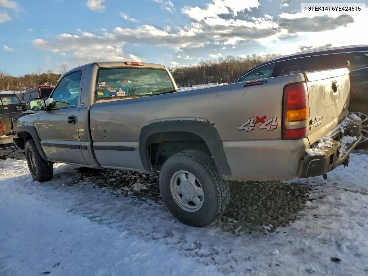 1GTEK14T6YE424615 2000 GMC New Sierra K1500