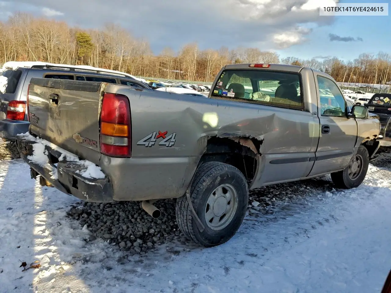 1GTEK14T6YE424615 2000 GMC New Sierra K1500