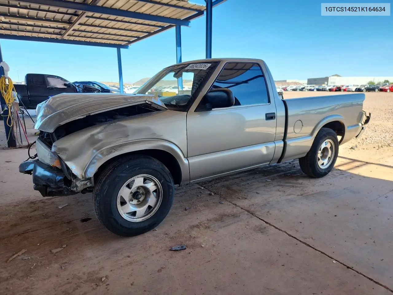2001 GMC Sonoma VIN: 1GTCS14521K164634 Lot: 46242026