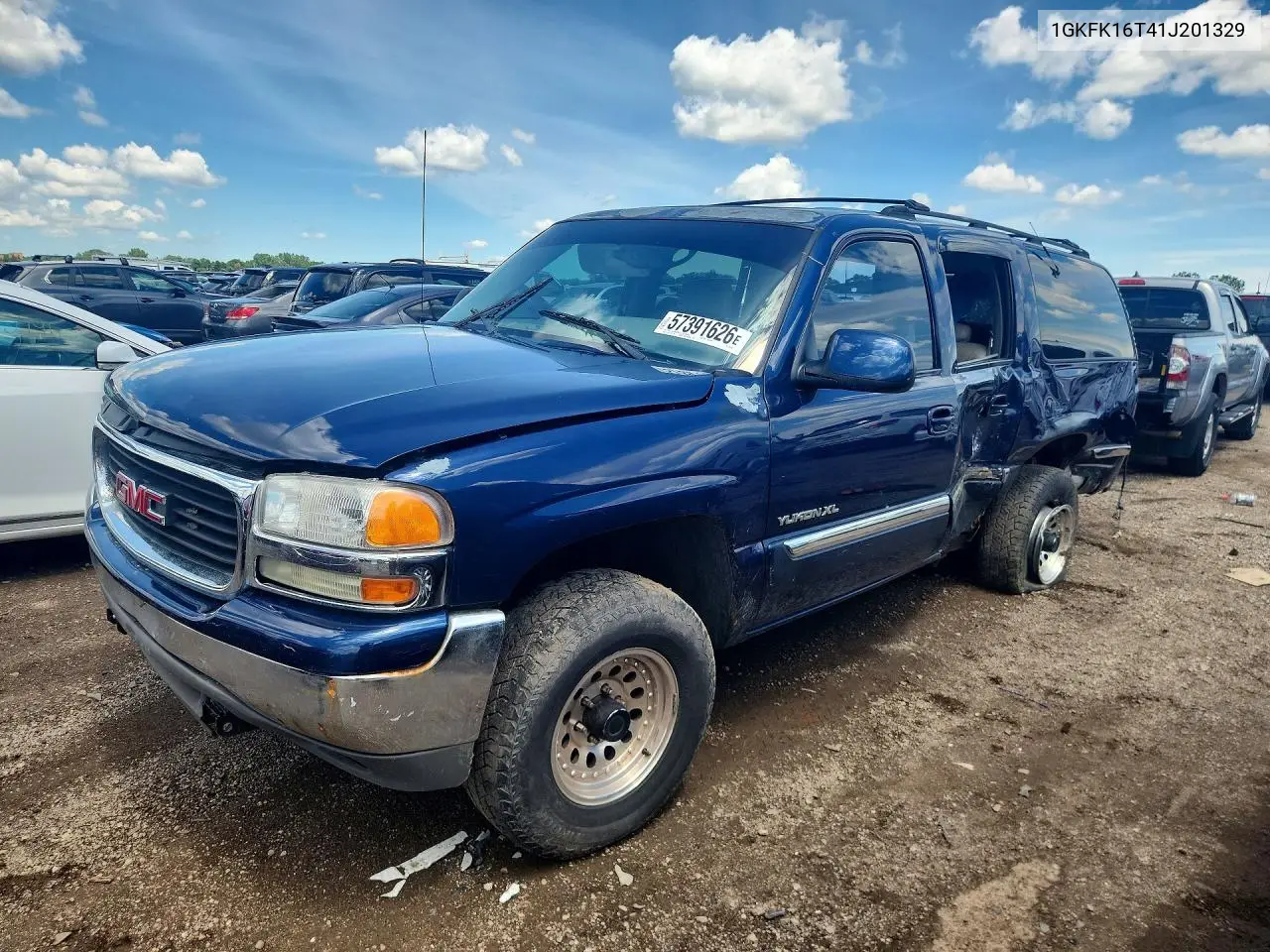 2001 GMC Yukon Xl K1500 VIN: 1GKFK16T41J201329 Lot: 57391626