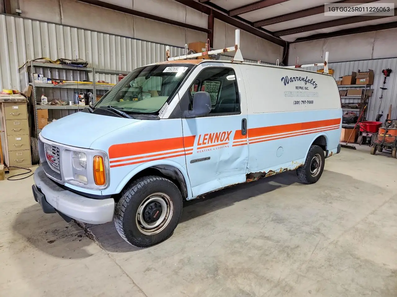 2001 GMC Savana G2500 VIN: 1GTGG25R011226063 Lot: 59269286