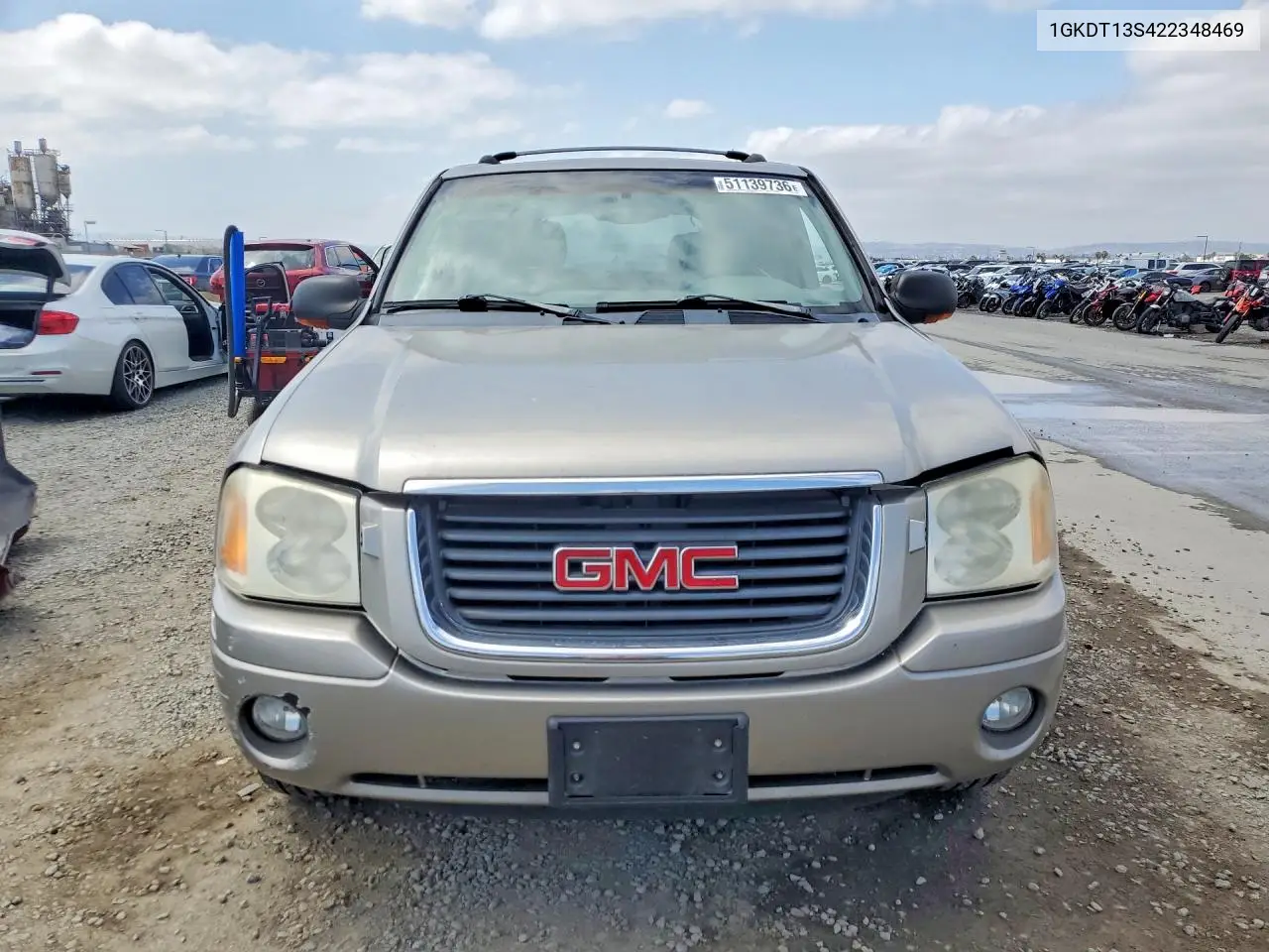 2002 GMC Envoy VIN: 1GKDT13S422348469 Lot: 51139736