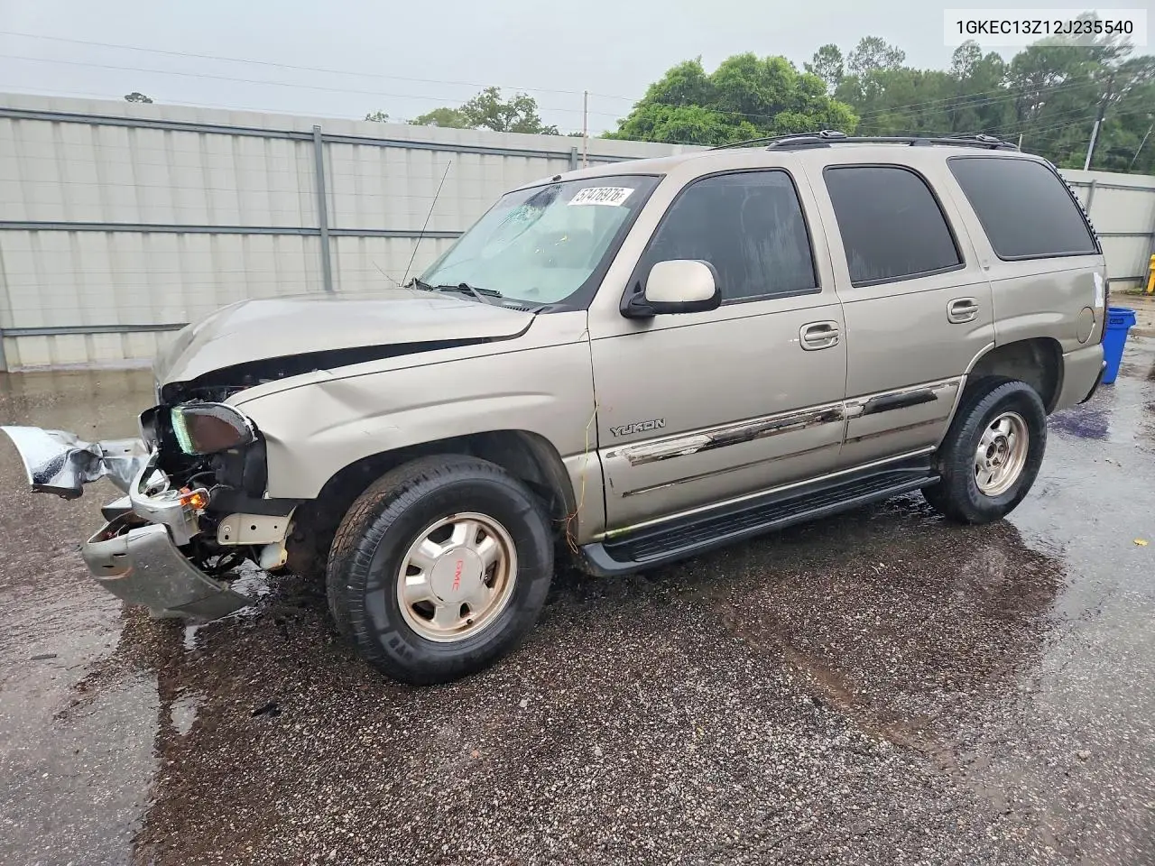 2002 GMC Yukon VIN: 1GKEC13Z12J235540 Lot: 57476976